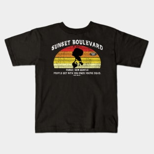 Words Movie sunset boulevard Kids T-Shirt